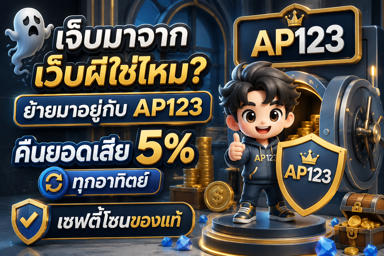 คืนยอดเสีย 5% ทุกอาทิตย์