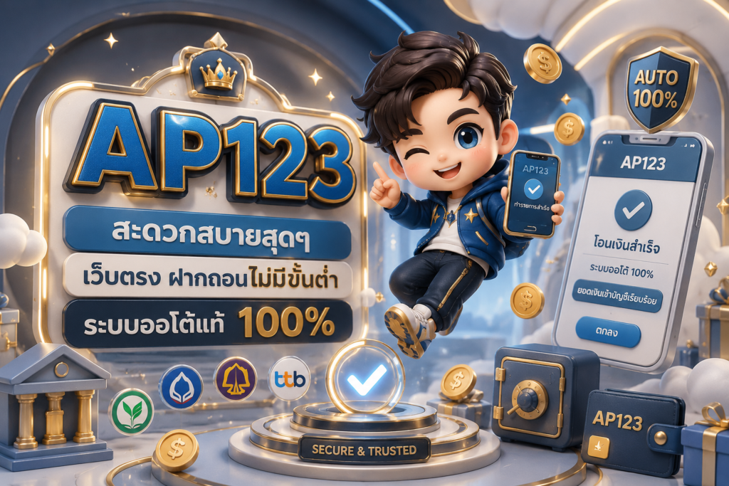 ฝากถอนไม่มีขั้นต่ำ ap123 เว็บตรงระบบออโต้แท้ 100% ปี 2026