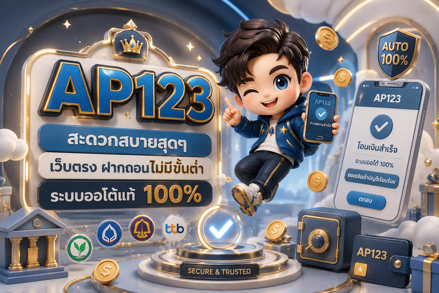 ฝากถอนไม่มีขั้นต่ำ ap123 เว็บตรงระบบออโต้แท้ 100% ปี 2026