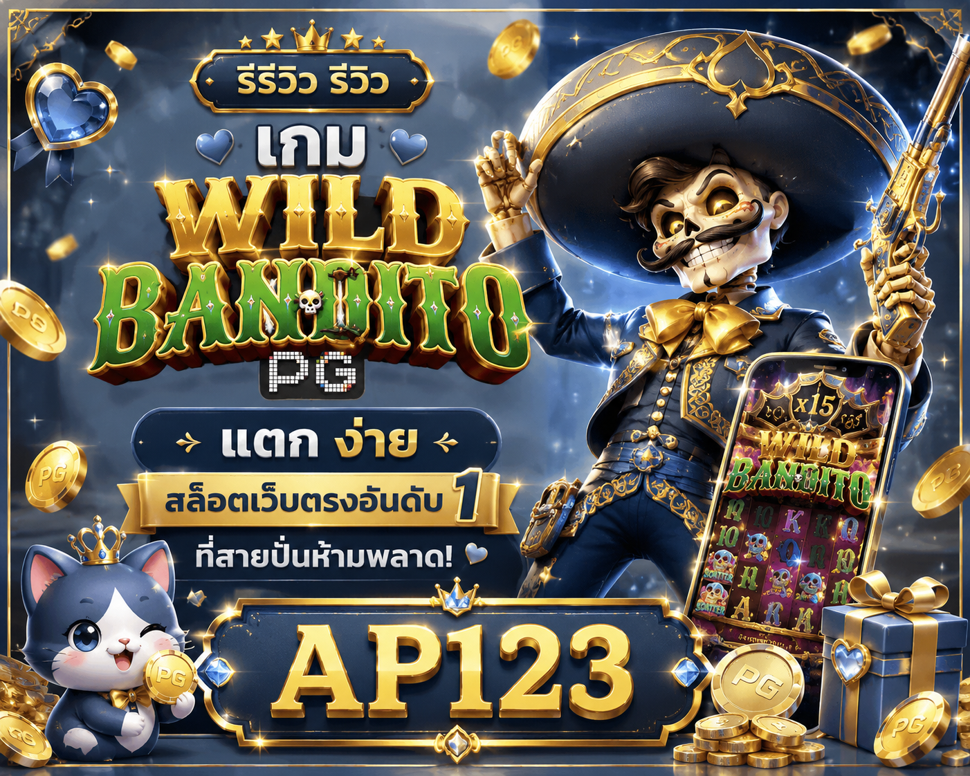 รีวิว เกม Wild bandito pg แตก ง่าย